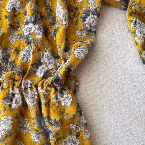 NWT ZARA Floral Print Chiffon Boho Midi Dress S - Picture 12 of 14